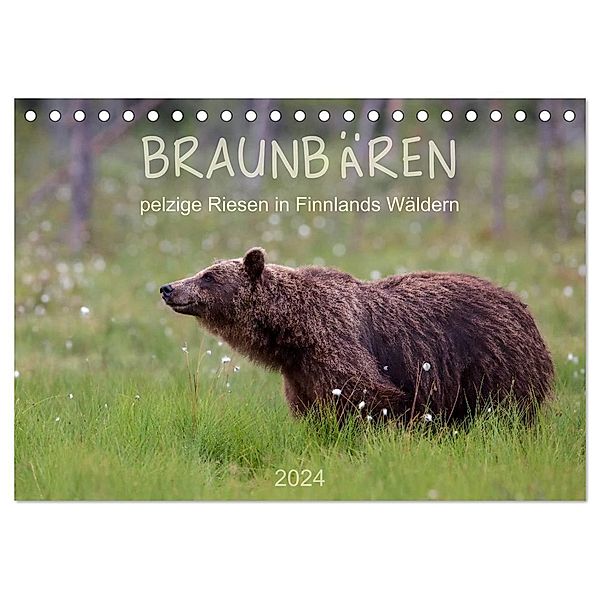 Braunbären - pelzige Riesen in Finnlands Wäldern (Tischkalender 2024 DIN A5 quer), CALVENDO Monatskalender, © Sandra Eigenheer