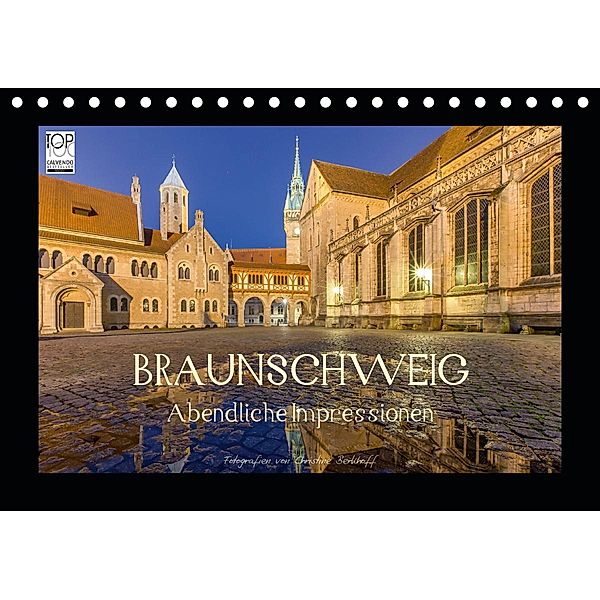 BRAUNSCHWEIG - Abendliche Impressionen (Tischkalender 2021 DIN A5 quer), Christine Berkhoff