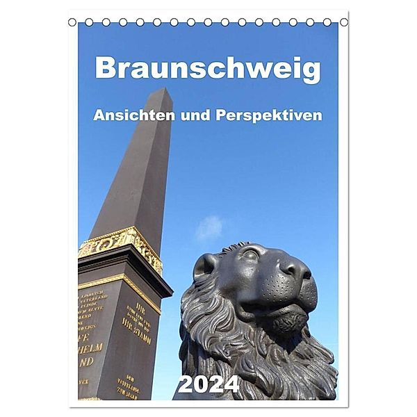 Braunschweig Ansichten und Perspektiven (Tischkalender 2024 DIN A5 hoch), CALVENDO Monatskalender, Designer AGD, Braunschweig, Ralf Schröer