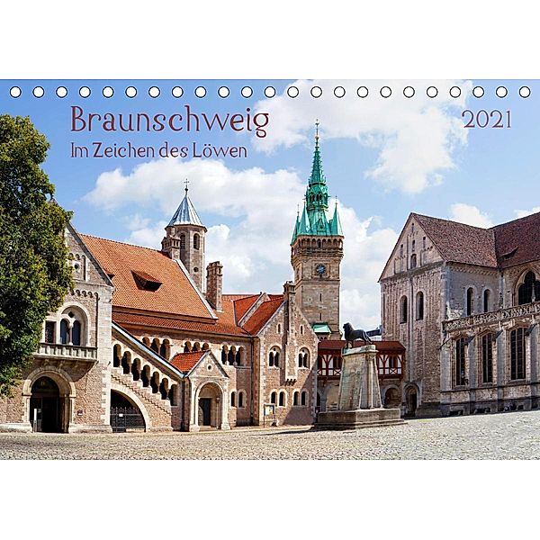 Braunschweig Im Zeichen des Löwen (Tischkalender 2021 DIN A5 quer), Prime Selection