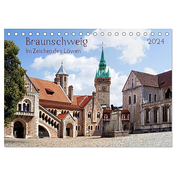 Braunschweig Im Zeichen des Löwen (Tischkalender 2024 DIN A5 quer), CALVENDO Monatskalender, Prime Selection