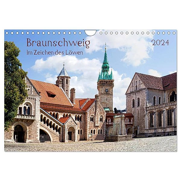 Braunschweig Im Zeichen des Löwen (Wandkalender 2024 DIN A4 quer), CALVENDO Monatskalender, Prime Selection
