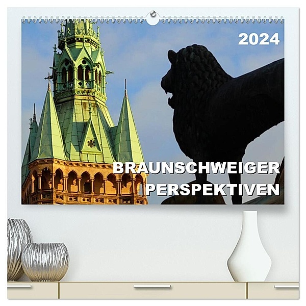 Braunschweiger Perspektiven 2024 (hochwertiger Premium Wandkalender 2024 DIN A2 quer), Kunstdruck in Hochglanz, Ralf Schröer