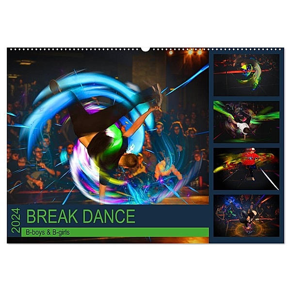 Break Dance B-boys & B-girls (Wandkalender 2024 DIN A2 quer), CALVENDO Monatskalender, Dirk Meutzner