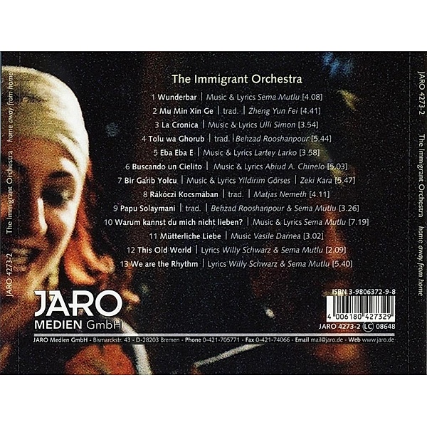 Bremen Immigrant Orchester: Home away from home/CD, The Bremen Immigrant Orchester