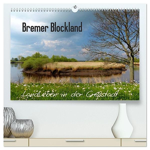 Bremer Blockland - Landleben in der Großstadt (hochwertiger Premium Wandkalender 2025 DIN A2 quer), Kunstdruck in Hochglanz, Calvendo, Lucy M. Laube