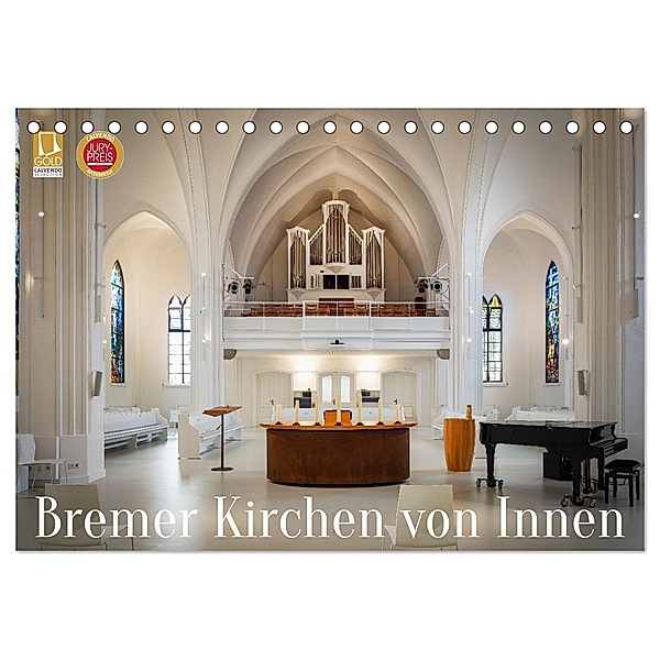 Bremer Kirchen von Innen (Tischkalender 2025 DIN A5 quer), CALVENDO Monatskalender, Calvendo, Urte Kortjohann Photography