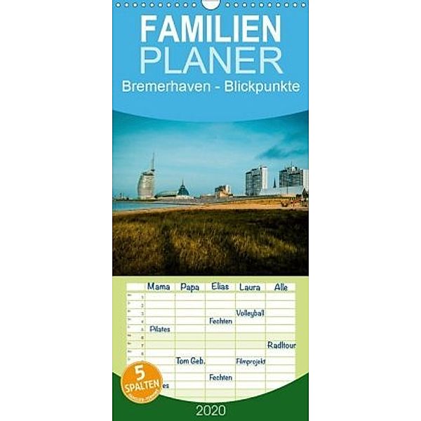 Bremerhaven - Blickpunkte - Familienplaner hoch (Wandkalender 2020 , 21 cm x 45 cm, hoch), Stephan Brannys