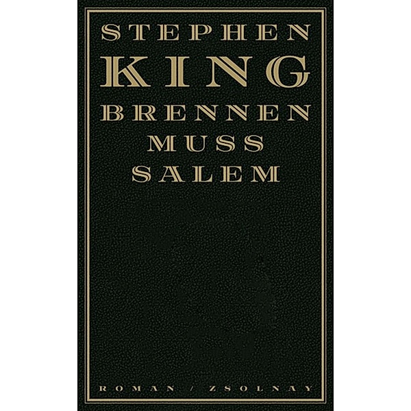 Brennen muss Salem, Stephen King