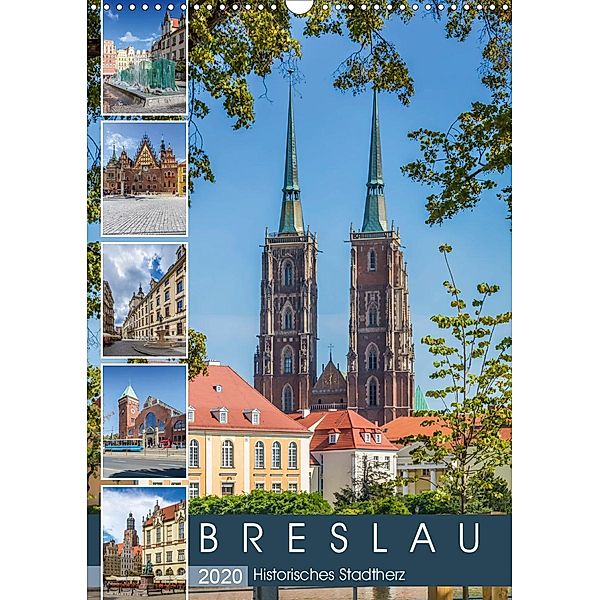 BRESLAU Historisches Stadtherz (Wandkalender 2020 DIN A3 hoch), Melanie Viola