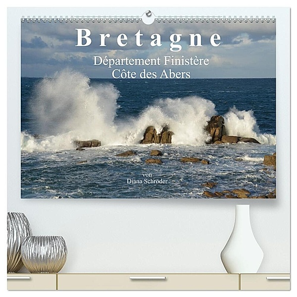 Bretagne. Département Finistère - Côte des Abers (hochwertiger Premium Wandkalender 2025 DIN A2 quer), Kunstdruck in Hochglanz, Calvendo, Diana Schröder