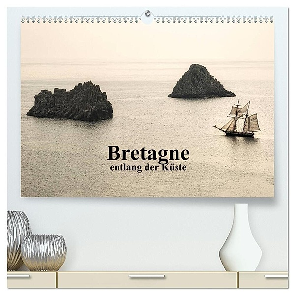 Bretagne entlang der Küste (hochwertiger Premium Wandkalender 2024 DIN A2 quer), Kunstdruck in Hochglanz, Anne Berger