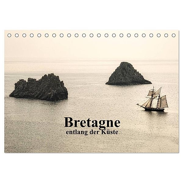 Bretagne entlang der Küste (Tischkalender 2024 DIN A5 quer), CALVENDO Monatskalender, Anne Berger