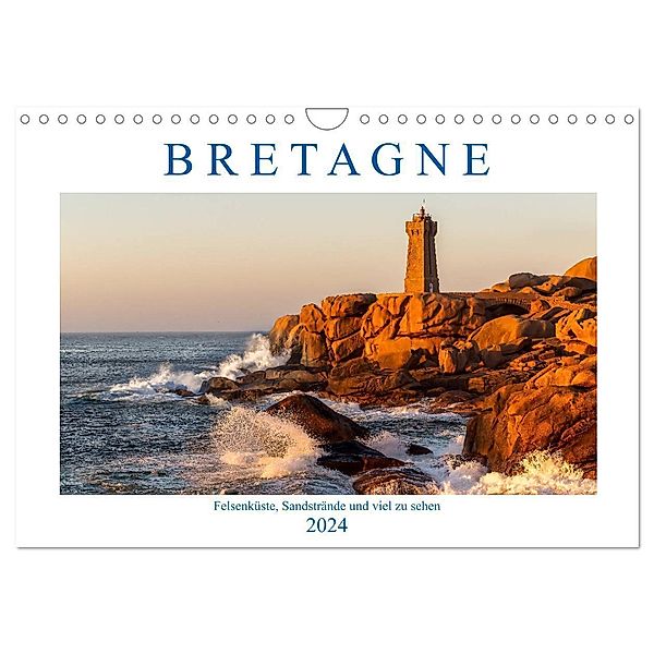 Bretagne - Felsenküste, Sandstrände und viel zu sehen (Wandkalender 2024 DIN A4 quer), CALVENDO Monatskalender, Dirk Sulima