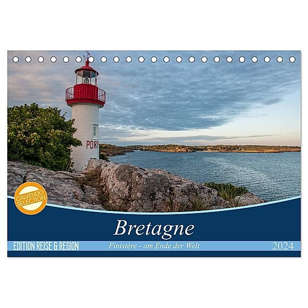 Bretagne: Finistère - am Ende der Welt (Tischkalender 2024 DIN A5 quer), CALVENDO Monatskalender, Olaf Herm