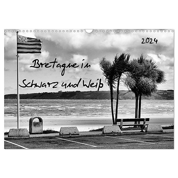 Bretagne in Schwarz und Weiss 2024 (Wandkalender 2024 DIN A3 quer), CALVENDO Monatskalender, Uwe Wilhelm Lorenz & Armel Breizh