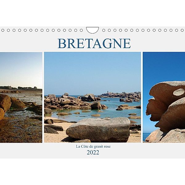 BRETAGNE  La Côte de granit rose (Calendrier mural 2022 DIN A4 horizontal), Jérôme Aupeix