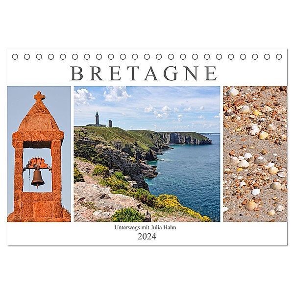 Bretagne - unterwegs mit Julia Hahn (Tischkalender 2024 DIN A5 quer), CALVENDO Monatskalender, Julia Hahn