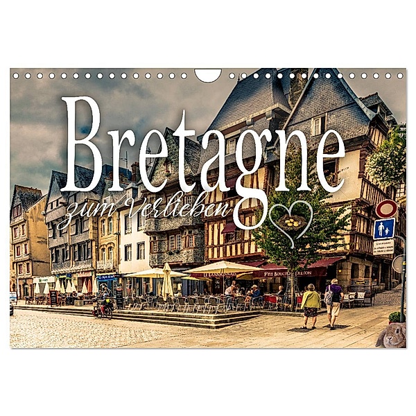 Bretagne zum Verlieben (Wandkalender 2025 DIN A4 quer), CALVENDO Monatskalender, Calvendo, Monika Schöb