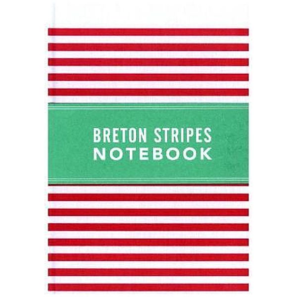Breton Stripes Notebook Hot Pink