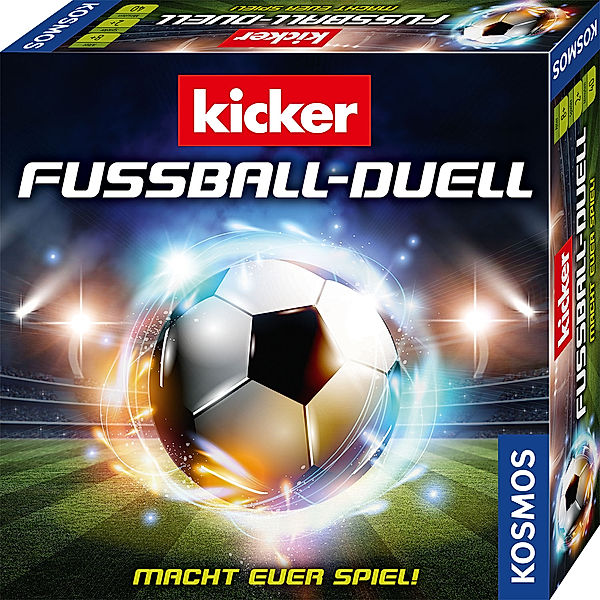 KOSMOS Brettspiel KICKER - FUßBALL DUELL, Matthew Dunstan, Brett J. Gilbert