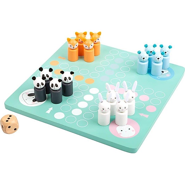 small foot® Brettspiel LUDO – PASTELL aus Holz