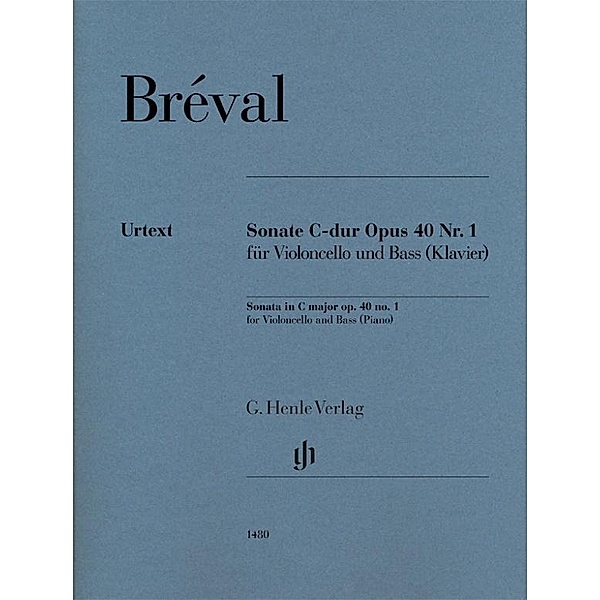 Bréval, J: Sonata C major op. 40 no. 1 for Violoncello