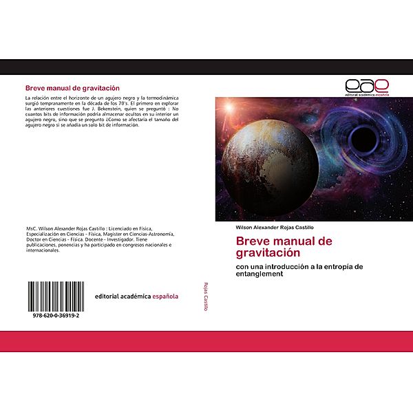 Breve manual de gravitación, Wilson Alexander Rojas Castillo