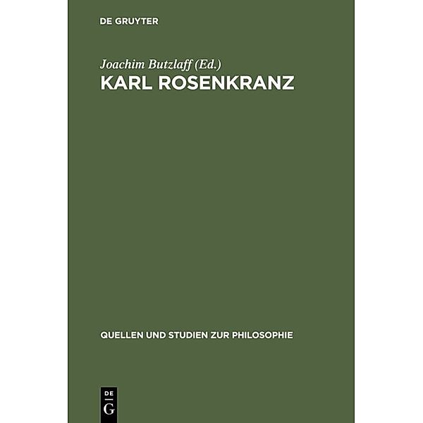 Briefe 1827 bis 1850, Karl Rosenkranz