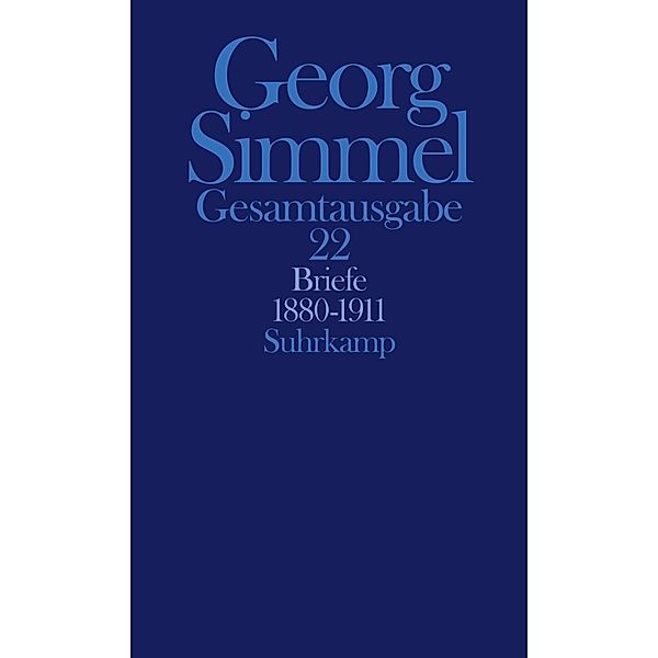 Briefe 1880-1911, Georg Simmel