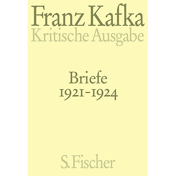 Briefe 1921-1924, Franz Kafka