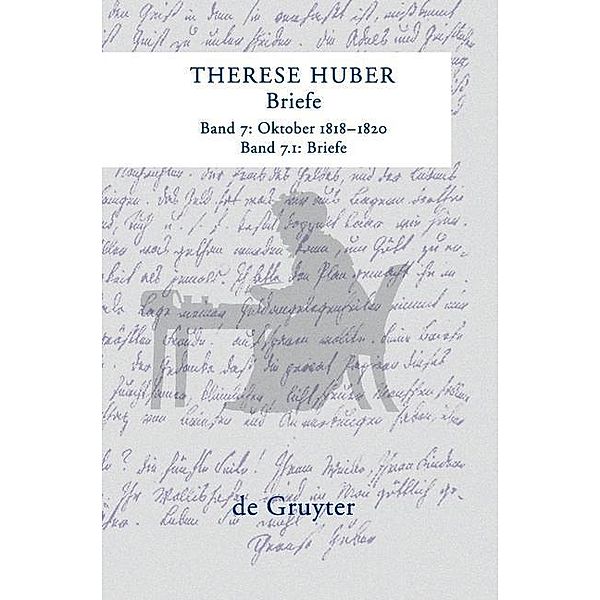 Briefe 7. Oktober 1818 - 1820, Therese Huber