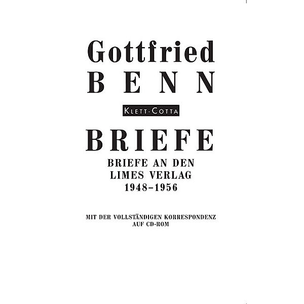 Briefe (Briefe), Gottfried Benn