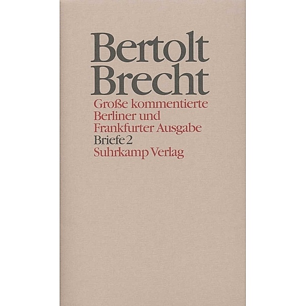 Briefe.Tl.2, Bertolt Brecht