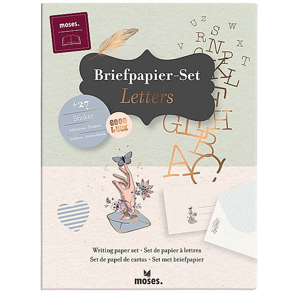 moses Verlag Briefpapier-Set LIBRI_X LETTERS