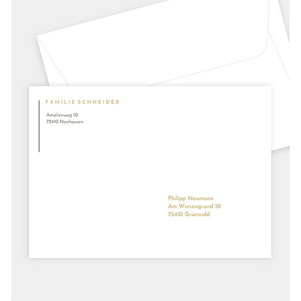 Briefumschlag Abendhimmel · Sonnenwald, B6 Briefumschlag gerade (176 x 125mm)