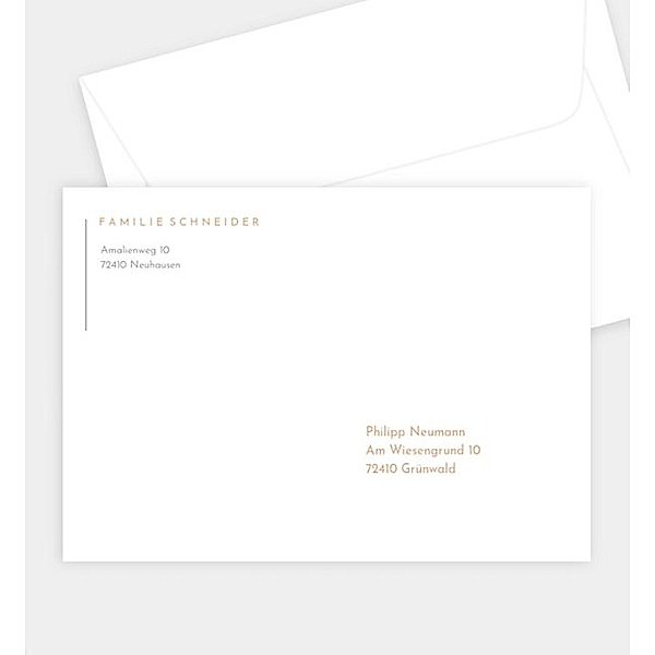 Briefumschlag Abendhimmel · Waldnebel, B6 Briefumschlag gerade (176 x 125mm)