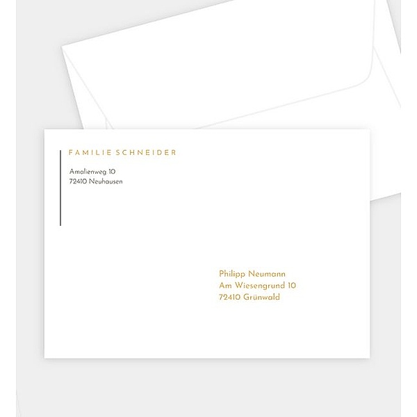 Briefumschlag Abendhimmel · Waldnebel, C6 Briefumschlag gerade (162 x 114mm)