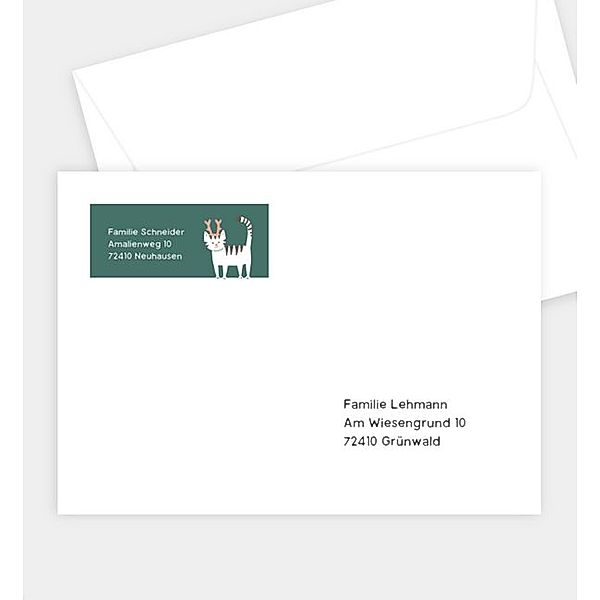 Briefumschlag Animals, B6 Briefumschlag gerade (176 x 125mm)