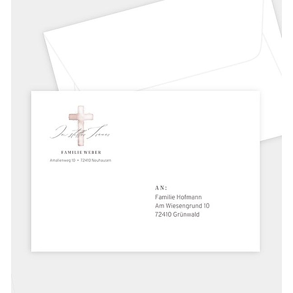 Briefumschlag Aquarell Hintergrund, C6 Briefumschlag gerade (162 x 114mm)