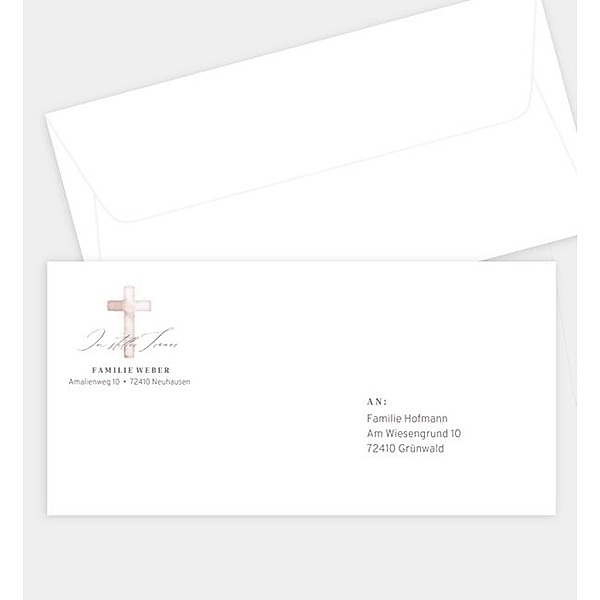 Briefumschlag Aquarell Hintergrund, DIN lang Briefumschlag gerade (220 x 110mm)