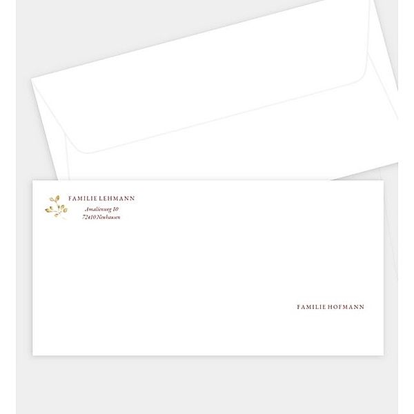 Briefumschlag Around the Holidays, DIN lang Briefumschlag gerade (220 x 110mm)