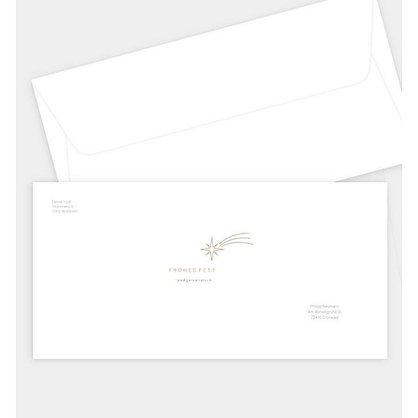 Briefumschlag Betlehem, DIN lang Briefumschlag gerade (220 x 110mm)
