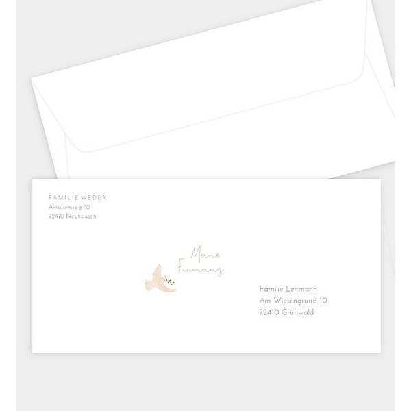 Briefumschlag Bird & Branch, DIN lang Briefumschlag gerade (220 x 110mm)