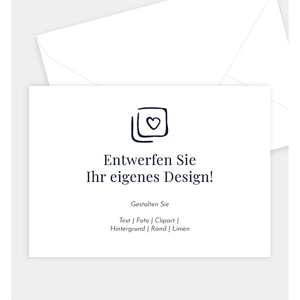 Briefumschlag Blanko Design, B6 Briefumschlag spitz (176 x 125mm)