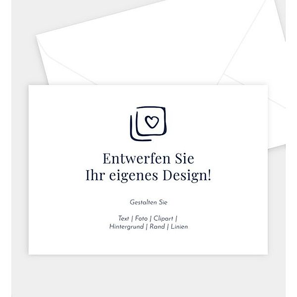 Briefumschlag Blanko Design - löschen, B6 Briefumschlag spitz (176 x 125mm)