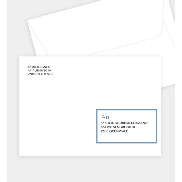 Briefumschlag Cannes, C6 Briefumschlag gerade (162 x 114mm)