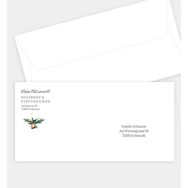 Briefumschlag Care for Nature, DIN lang Briefumschlag gerade (220 x 110mm)