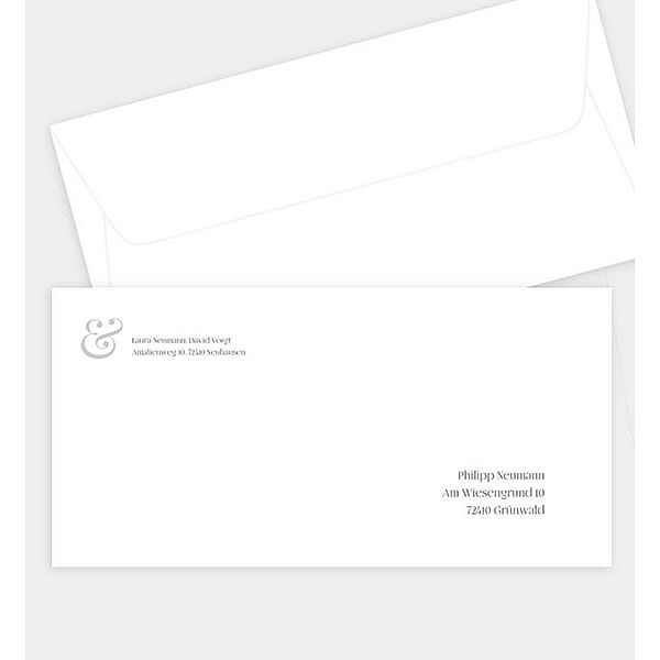 Briefumschlag Classic Romance, DIN lang Briefumschlag gerade (220 x 110mm)