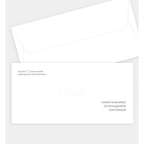 Briefumschlag Classic Xmas, DIN lang Briefumschlag gerade (220 x 110mm)